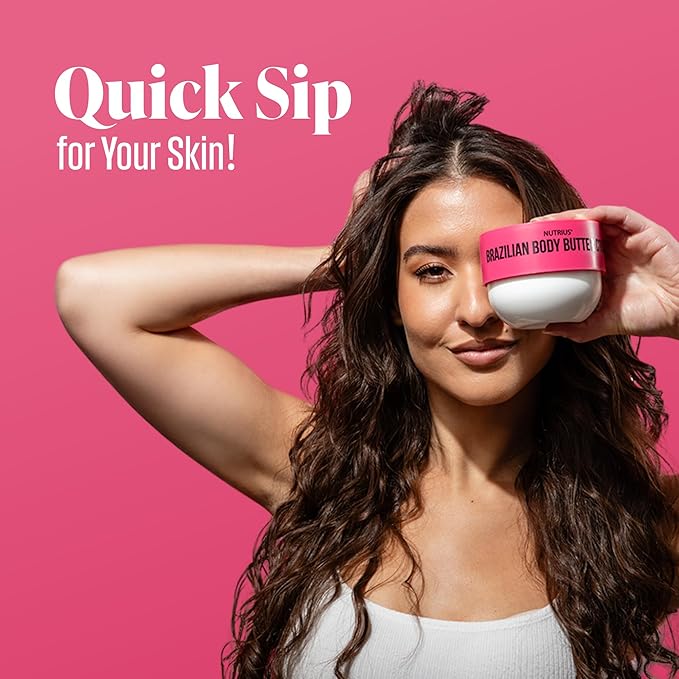 Nutrius Berry Bliss Body Butter – Hydrating Vegan Cream with Acai & Vitamin C, 6oz