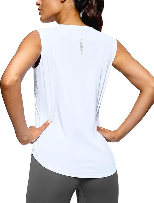 G Gradual Women's Workout Tank Tops Lightweight Sleeveless High Neck Athletic Shirts for Running Gym Tennis Pickleball