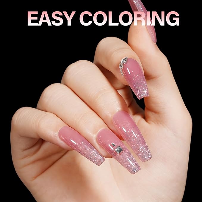 AILLSA Long Coffin Nail Tips Half Matte Full Cover Nails Tips Clear Acrylic Pre-Shaped Tips Flase Press on Nail Tips for Extentions Nails Manicure Salon DIY 216PCS 12 Sizes