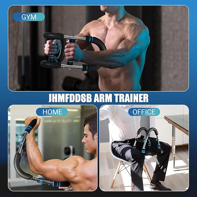 Twister Arm Exerciser,Adjustable Spring Workout Bar, Forearm Triceps Chest Enhanced Exercise Strengthener,Portable Home Fitness Equipment