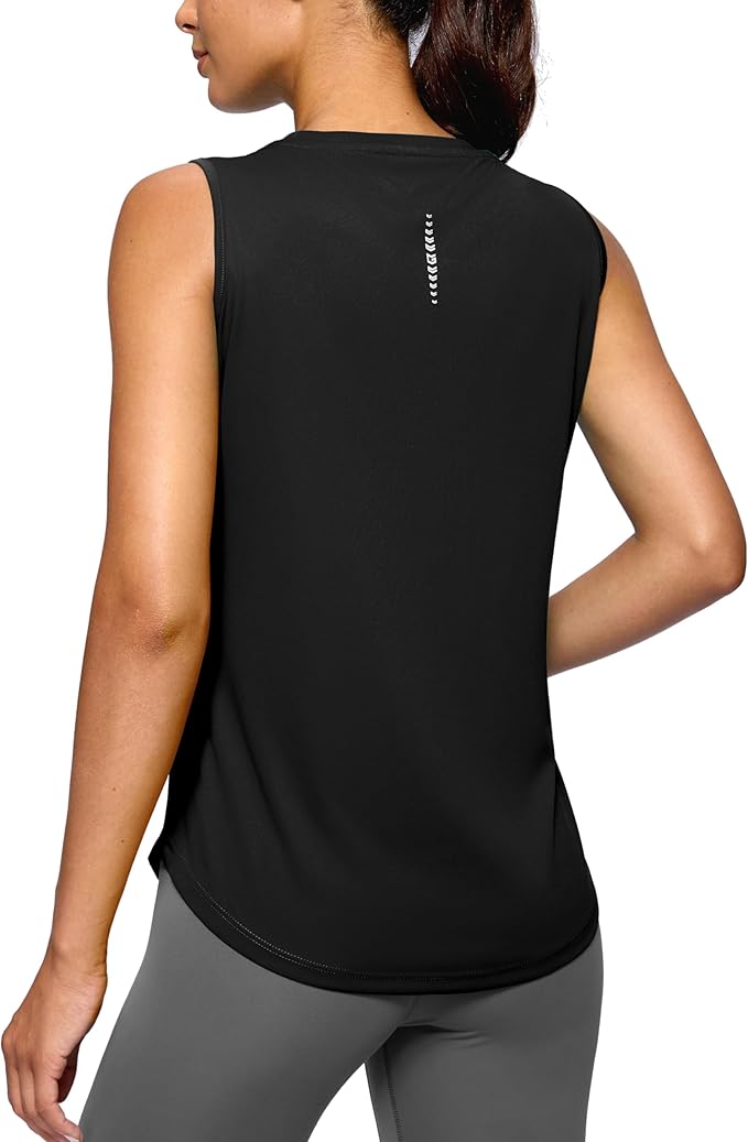 G Gradual Women's Workout Tank Tops Lightweight Sleeveless High Neck Athletic Shirts for Running Gym Tennis Pickleball