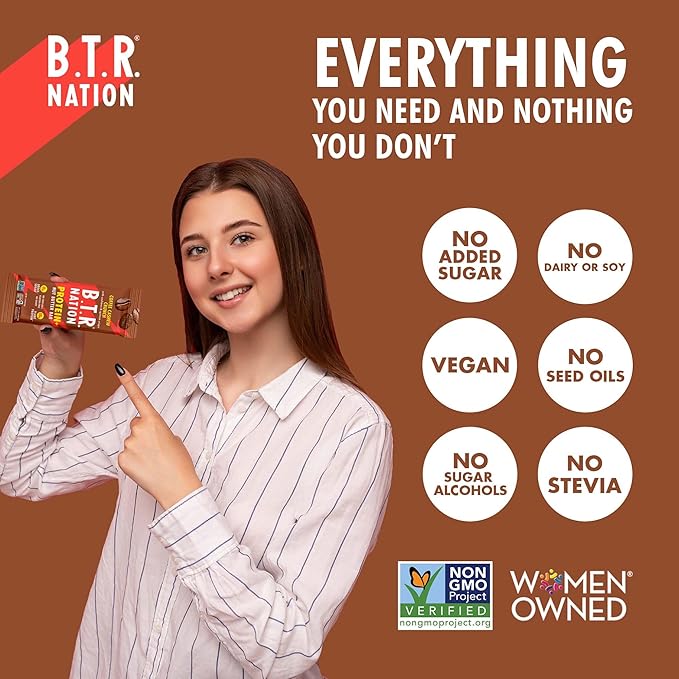 B.T.R. Nation Vegan Keto Plant Based Protein & Fiber Bars - High Protein (Sampler Pack) | (9 Pack) | Low Carb & GF, Free of Sugar Alcohols, Dairy, Soy and Boosted with Powerful Superfoods!