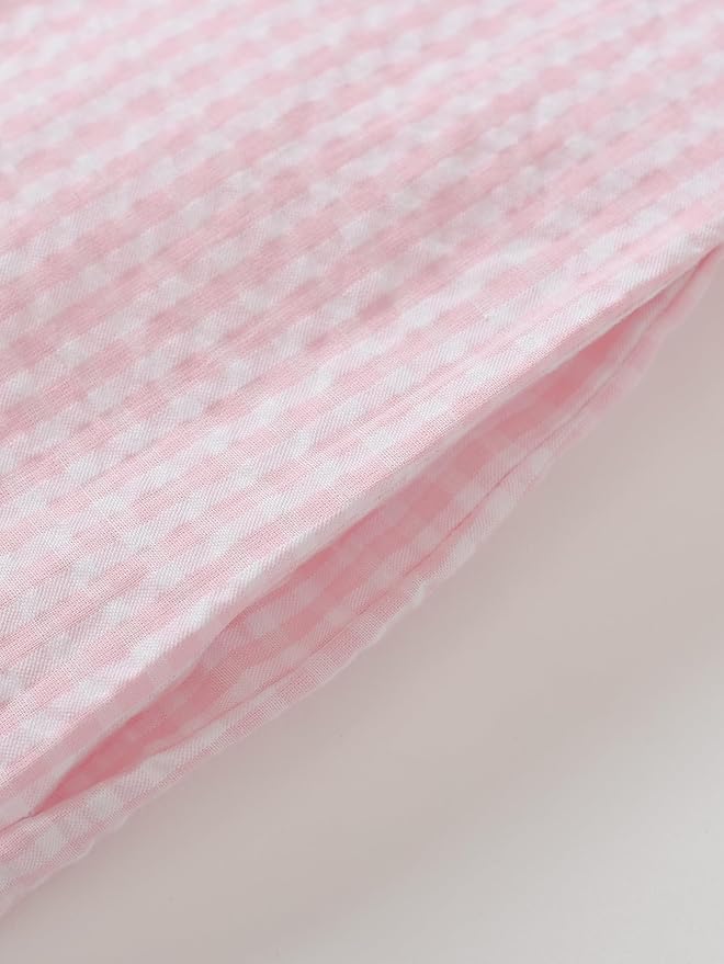 Latuza Women's Seersucker Robe Cotton Bathrobe with Pockets