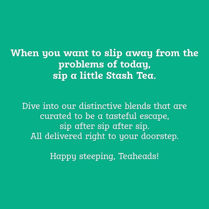 Stash Tea Ginger Peach Green Tea & Matcha Blend, Box of 100 Tea Bags (Packaging May Vary)