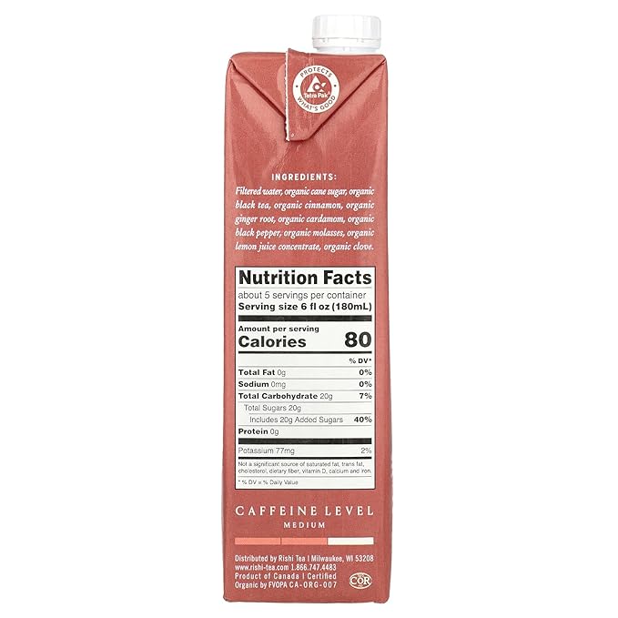 Rishi Tea Bev Masala Chai Concentrated, 32 oz