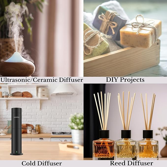 Hotel Diffuser Oil Inspired by 5-Star Hotel Scent-50 mL 1.69 fl oz-Essential Oil Blend Rose, Lemon and Musk Notes for Aromatherapy Ultrasonic & Cold Diffusers-Noir Mystique, Mothers Day Gift