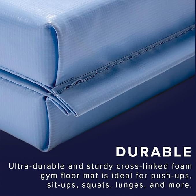 We Sell Mats Core Basic Personal Fitness & Exercise Mat - 2x6, 4x6, 4x8 - All Purpose Gym Mat for Home Workout, Yoga, Pilates, Stretches & Floor Exercises