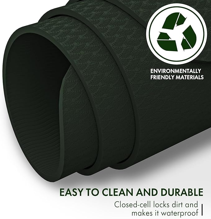 FrenzyBird Large Yoga Mat 6'x 4'（72”x 48”）—1/4" &1/3" Extra Wide Exercise Mat 183cm x 122cm Large Exercise Mat Big Home Yoga Mat Pilates Mat,Non Slip,Thick,TPE Workout Mat,for Women & Men, Yoga, Pilates, Gym and Floor Workouts Pilates