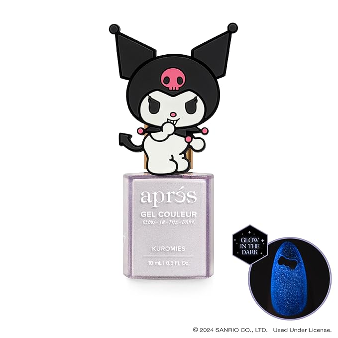 APRÉS x Kuromi™ Caty Eye Gel Color Magnetic Gel Nail Polish, Set of 5 10ml