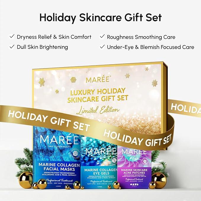 MAREE Neck Cream with Face Roller – Neck Creams For Tightening and Firming – Pro Retinol & AH-8 Firming Neck Cream Roller - Face Double Chin Wrinkle Cream for Women - Crema Reafirmante Para el Cuello