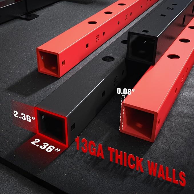 RitFit M2 PRO-3D Smith Machine with Weight Stack, 3D Functional Trainer & Power Cage, 308.6lbs Stack, 16 Adjustment Holes, 6 Storage Pegs for Full-Body Home Gym