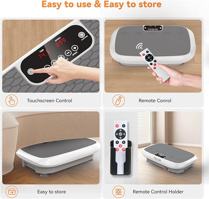 Premium Vibration Plate Exercise Machine for Lymphatic Drainage, Weight Loss, Whole Body Workout Power Vibration Plate, Shake Plate,Home Gym Fitness Equipment