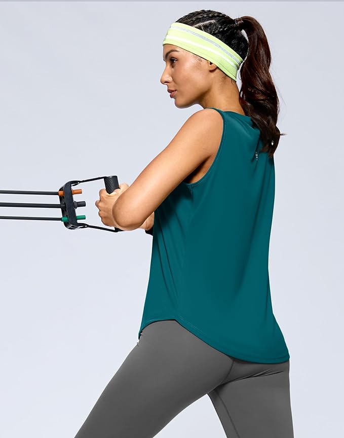 G Gradual Women's Workout Tank Tops Lightweight Sleeveless High Neck Athletic Shirts for Running Gym Tennis Pickleball