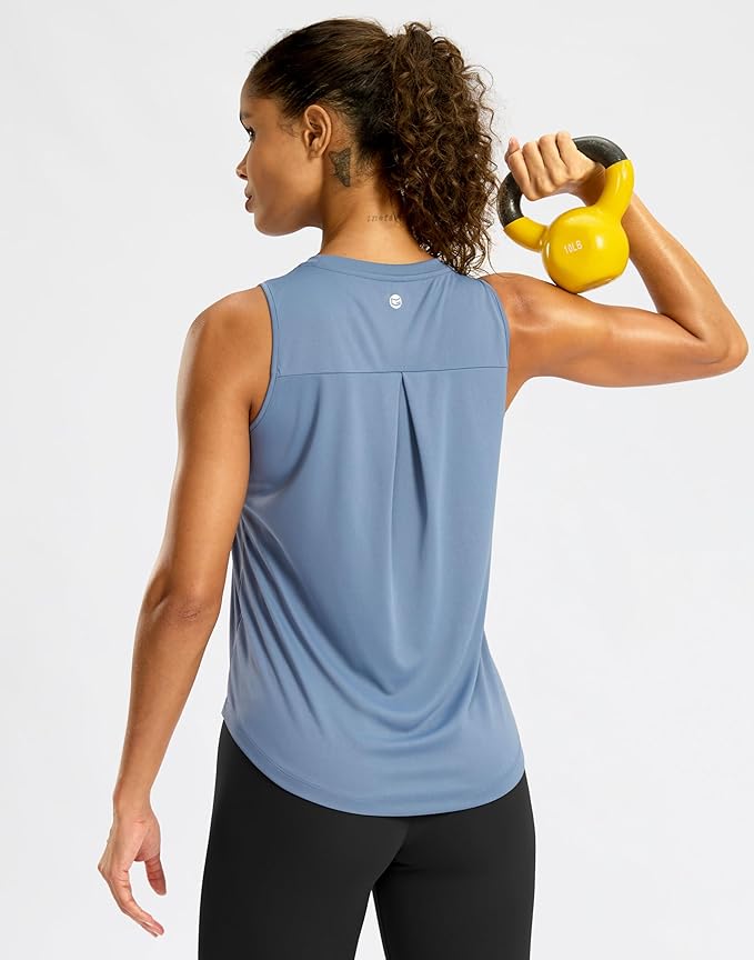 G Gradual Workout Tank Top for Women Sleeveless Athletic Yoga Tops High Neck Quick Dry Running Tennis Sports Shirts for Women