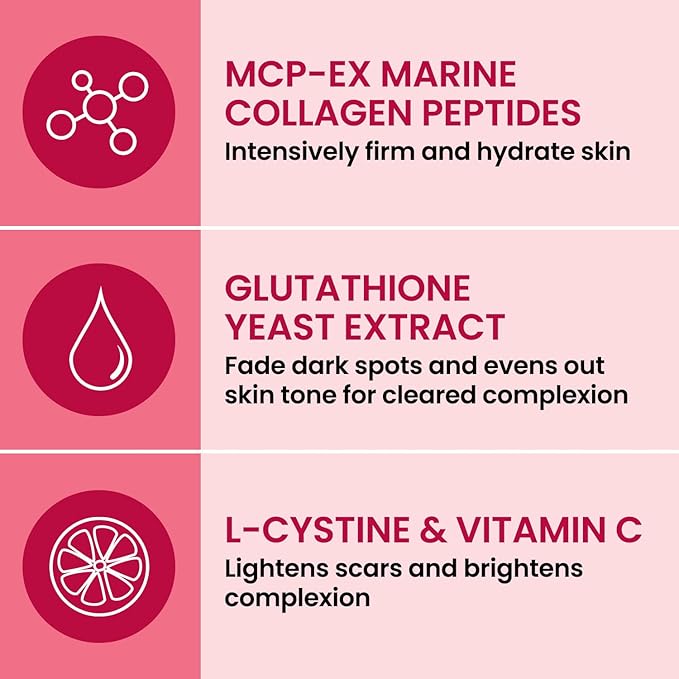 AFC Japan Collagen White Beauty with Marine Collagen Peptide, Glutathione, L-Cystine - 1.5X Better Absorption Than Other Collagen – Supports Skin Firmness & Radiance– 90 Days Supply