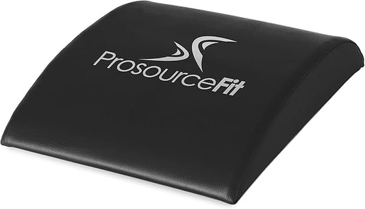 ProsourceFit Abdominal AB Mat 15" x 12" High Density Core Trainer, Black/Yellow