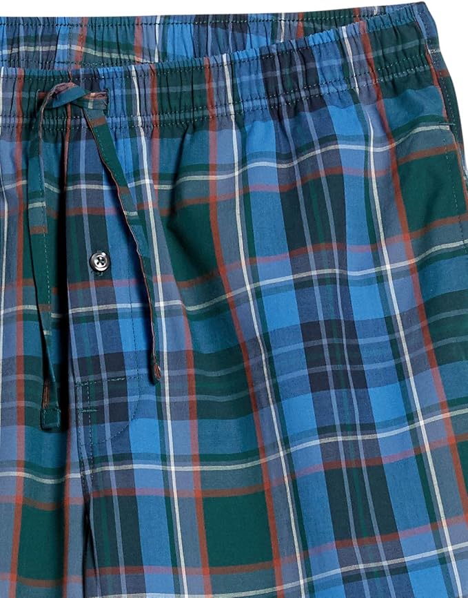 Amazon Essentials Mens Straight-Fit Woven Pajama Pant with Pockets
