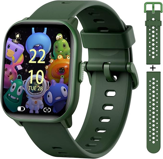 Kids Watch for Girls Boys with IP68 Waterproof, Girls Watch with 19 Sports Modes, Sleep Tracking, Pedometer, Stopwatch, Kids Activity Tracker, Birthday Gifts for Girls Age 6-15 Years Old