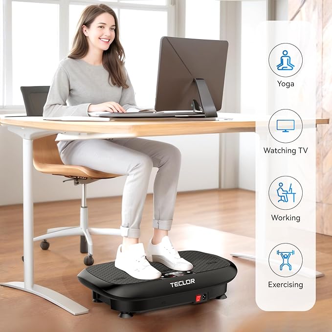 Premium Vibration Plate Exercise Machine for Lymphatic Drainage, Weight Loss, Whole Body Workout Power Vibration Plate, Shake Plate,Home Gym Fitness Equipment