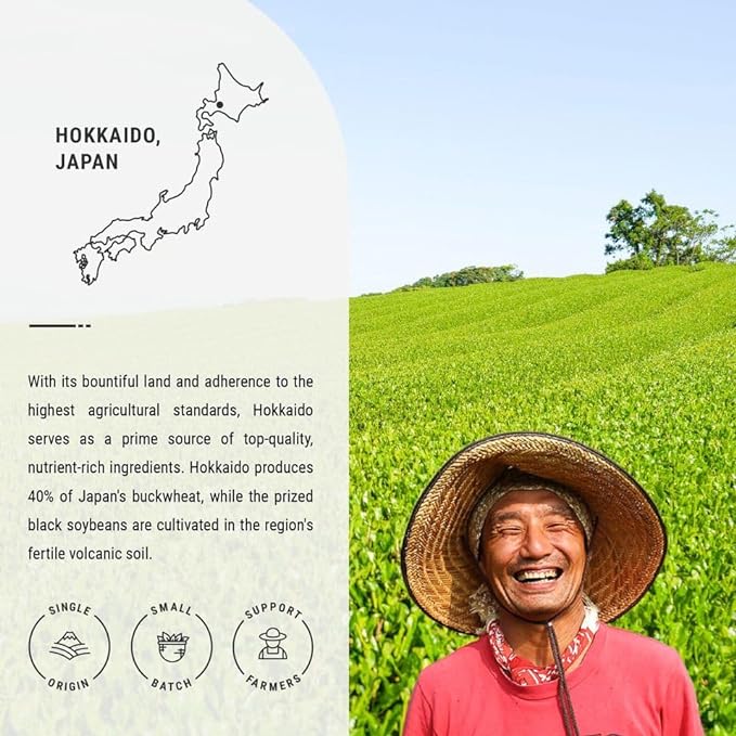 Senbird Premium Sobacha - Japanese Soba Buckwheat Tea - From Hokkaido - Loose Leaf in Airtight Tea Tin (3.5oz/100g)