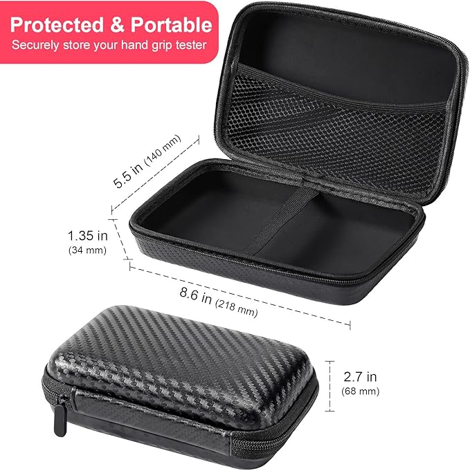 Handeful Grip Strength Tester, Hand Grip Dynamometer (198Lbs / 90Kgs), Electronic Handgrip Testing for Sports Home School Use