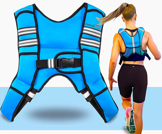 Weighted Vest for Men and Women 6Lb/8Lb/10Lb/12Lb/15Lb/20Lbs Adjustable Workout Vest for Strength Training, Running, Cardio, Rucking, Fitness & Cross Training