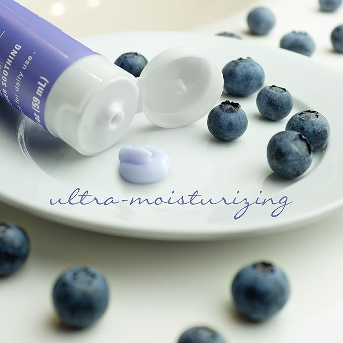 Village Naturals Therapy Comfort Shea Butter Hand & Body Lotion, Blueberry Citrus Scent, 2 fl oz, Pack of 6