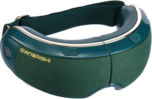 Eye Massager with Heat Compression & Spray, Bluetooth Music Eye Mask Massage for Migraine Relief, Stress & Headache Reduction – Healthy Gifts for Loved Ones