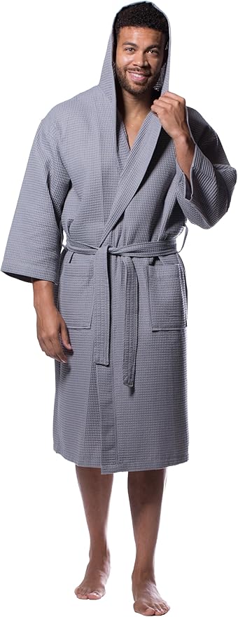 Turquaz Lightweight Full-Length Robes For Women Waffle Kimono Bathrobe - Soft, Fast-Drying, Long-Lasting Cotton Blend Unisex