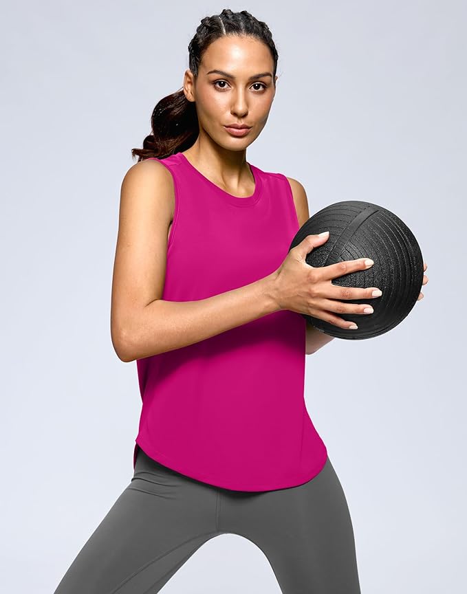 G Gradual Women's Workout Tank Tops Lightweight Sleeveless High Neck Athletic Shirts for Running Gym Tennis Pickleball