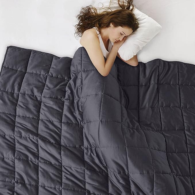Weighted Blanket 30lbs 88x104 Cooling Breathable Heavy Blanket with Glass Beads for Adult All-Season