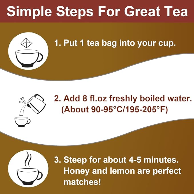 FullChea - Mullein Leaf Tea Bags, 20 Teabags, 3g/bag For Lungs - Non-GMO - Caffeine-free - Natural Healthy Herbal Tea