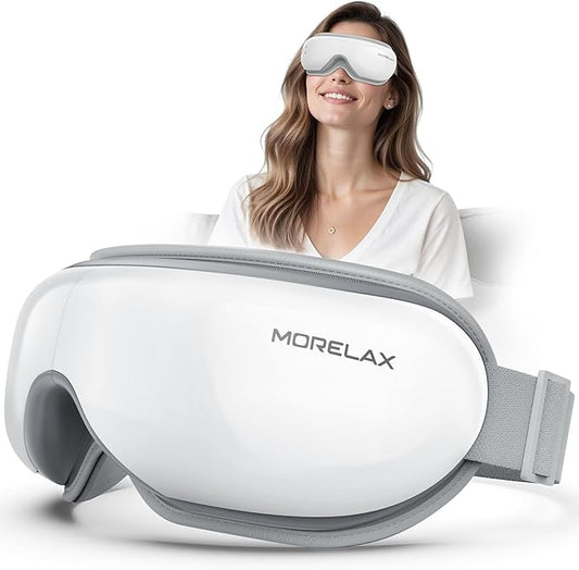 Eye Massager with Heat & Bluetooth Music, Birthday Gifts for Women, Reduce Eye Strain, Headache Relief and Improve Sleep, Eye Care Device for Migraine