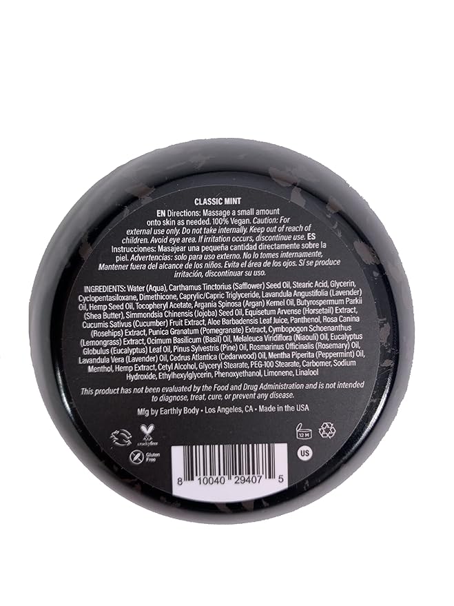 Premium Hemp Extract Daily Ultimate Strength Intensive Cream - Muscle, Knee, Joints, Back, Neck and Shoulder Rub - Organic Ingredients, Topical Lotion with Essential Oils - Classic Mint, Single 5oz