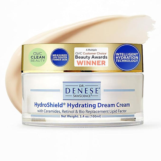 SkinScience HydroShield Dream Cream 3.4 oz – Advanced Moisturizer with Retinol, Peptides and Ceramides for Smooth Radiant Skin, Improved Elasticity and Deep Hydration – Doctor Developed, Cruelty Free