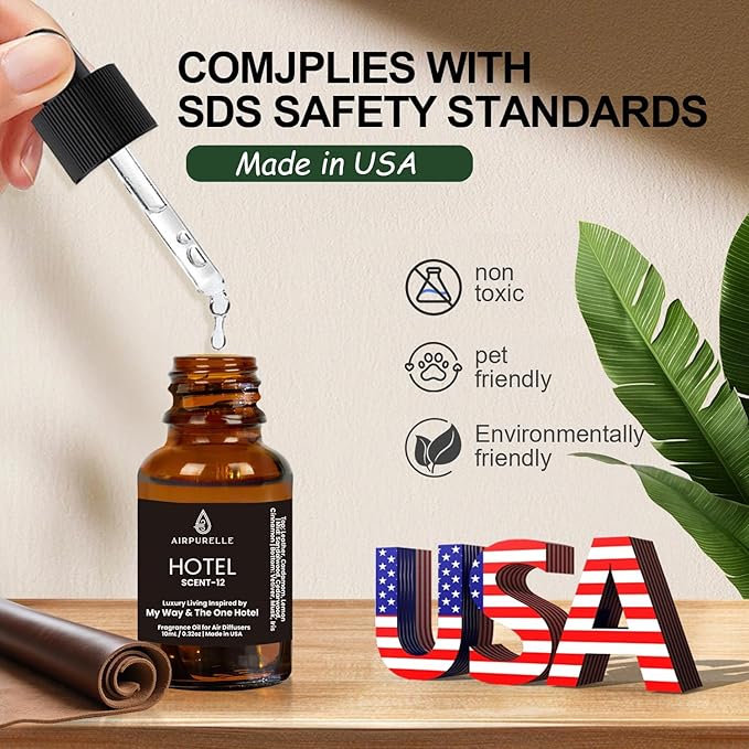 Luxury Diffuser Oil – Sumptuous Leather, Warm Sandalwood & Elegant Iris Premium Fragrance Oil for Ultrasonic and Waterless Diffusers and Crafting 1‑Pack (1 × 1.02 fl oz)-“My Way”Scent