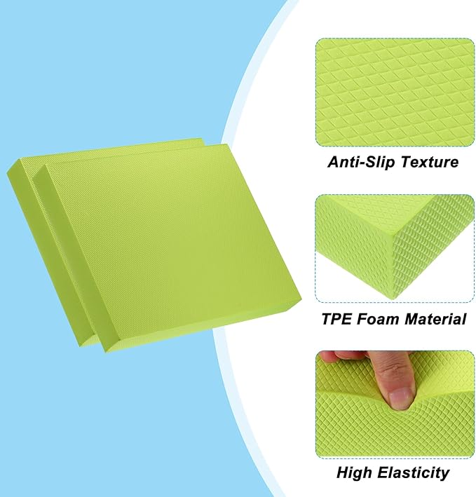 PATIKIL Balance Pad Non-Slip TPE Foam Pad Cushion Exercise Yoga Mat Knee Pad for Fitness Stability Core Training Stretching