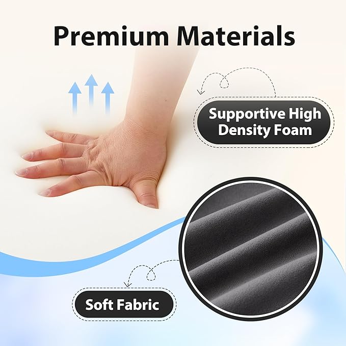 Reading Pillow for Sitting in Bed Adult, Back Pillow for Bed Sitting up, Backrest Pillow with Arms, Back Support Pillows for Gaming Lounging Watching TV, Large 21" Grey
