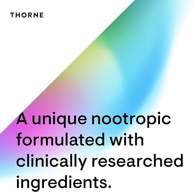 THORNE - Memoractiv - Nootropic Brain Supplement for Focus, Creativity, and Concentration - Ashwagandha, Ginkgo, Lutemax, Bacopa, Pterostilbene - Gluten-Free, Dairy-Free* - 60 Capsules - 30 Servings
