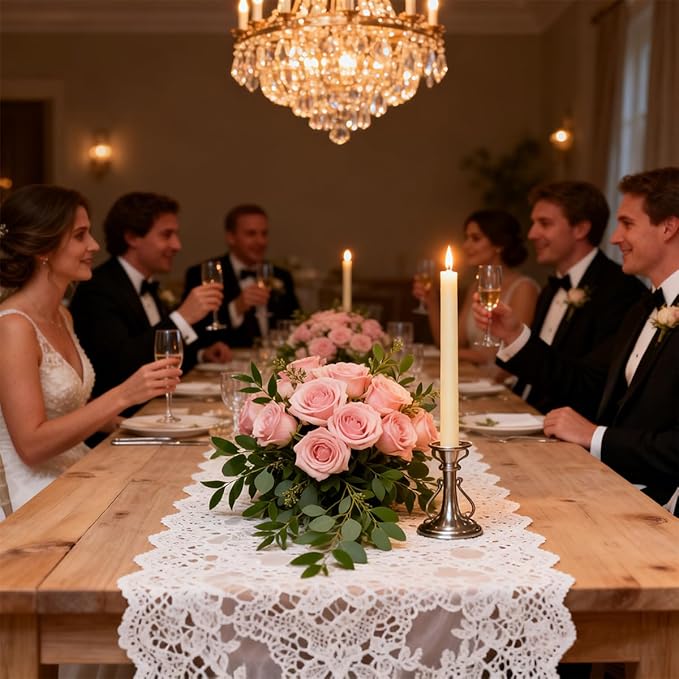 7 Packs Light Yellow Taper Candles, Unscented Smokeless Non-Toxic 10 Inch Tall Skinny Wax Candlesticks with Cotton Wicks for Burning Approxinately 7-8 Hours Time