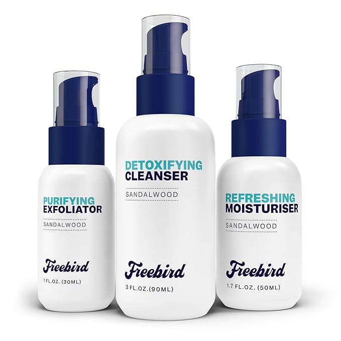Freebird Scalp Care Kit - 3-in-1 Premium Bald Head Care, Soothe Shaving, Nourishing Detox Cleanser, Purifying Exfoliator, Refreshing Moisturizer, Enhanced Hydration, Ideal for Daily Scalp Maintenance