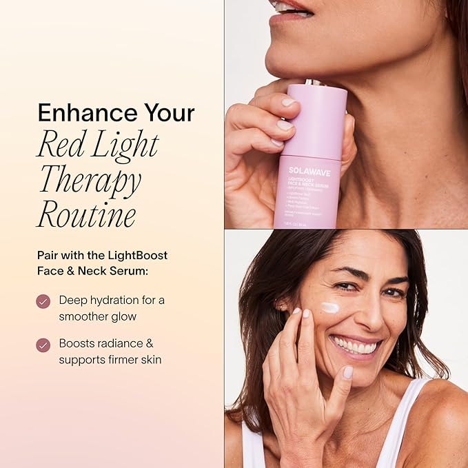 Solawave Red Light Therapy Mask for Face | Red & Near-Infrared Led Light Device | Reduces Appearance of Fine Lines & Wrinkles | Improves Firmness, Elasticity, & Texture | 10-Min Anti-Aging Treatment
