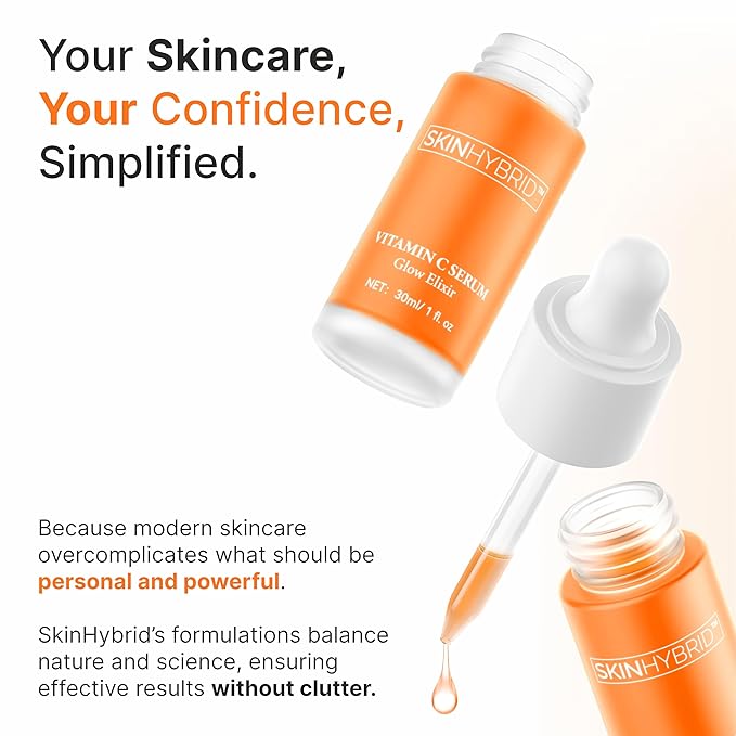 Glow Elixir | Advanced Vitamin C Serum for Face | Dark Spot Corrector with Niacinamide & Astaxanthin | Glass Skin & Brightening Serum for Even Skin Tone | Vitamin C for Face (30ml /1 Fl oz)