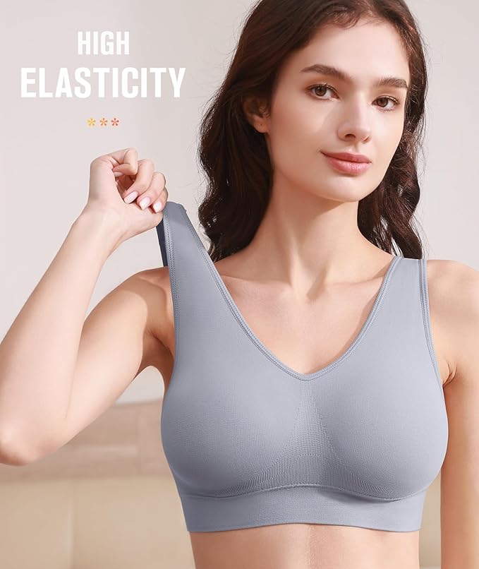 BESTENA Sports Bras for Women, Seamless Comfortable Yoga Bra with Removable Pads