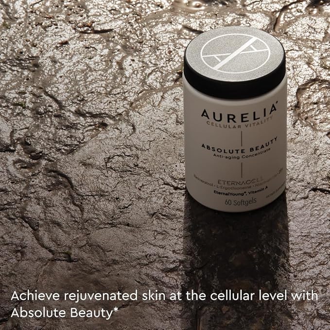 AURELIA Absolute Beauty | Advanced Cellular Anti-Aging Supplement | Increase Skin Moisture | with Zinc, Resveratrol, Niacinamide, Ergothioneine & Retinol