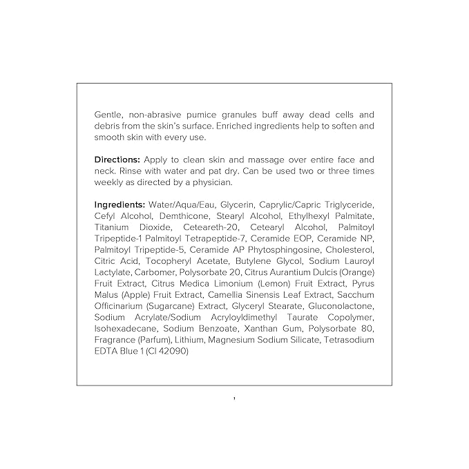 DRMTLGY Microdermabrasion Facial Scrub and Face Mask. Non-Abrasive Face Exfoliator Improves Acne Scars, Blackheads, Pore Size, and Skin Texture. 2 oz