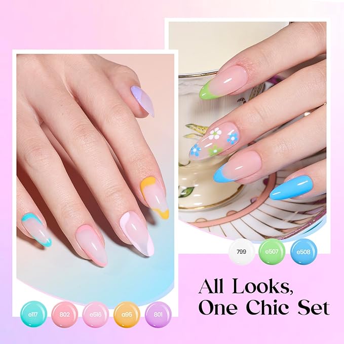 Beetles Gel Nail Polish Set, 25 Colors Color Dairy Polish Kit, Nude Black Brown Red Color Gel Nails with Base Coat Glossy & Matte Top Coat Colorful Bottles UV Led Soak Off Gifts for Women