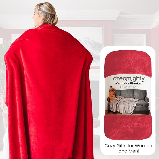 Wearable Blankets for Women, Adult Wearable Blanket Men, Top Christmas Gifts for Women, Wife Birthday Gift Ideas