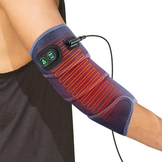 Versatile Heating Pad for Arm, Elbow, Wrist, Leg, Stomach, with 3 Time Settings, 4 Heating Levels, 78 inches Long Cord, Flexible Hot Therapy Wrap for Targeted Pain Relief (Blue)