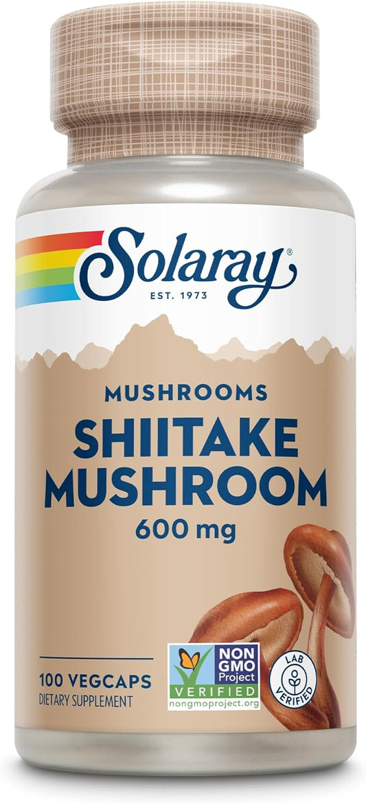 SOLARAY Shiitake Mushroom 600 mg | 100 Count
